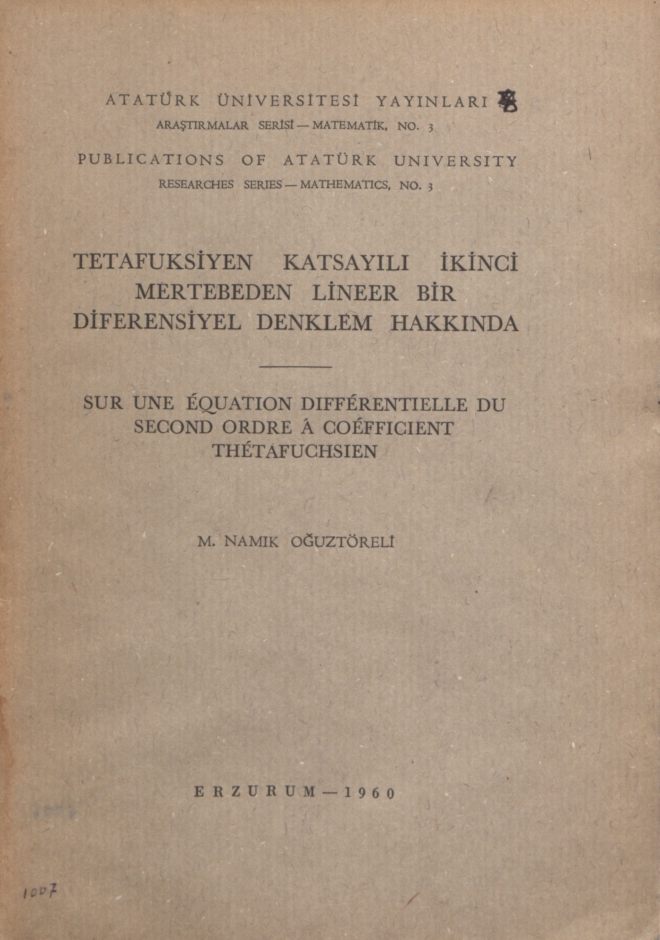 Ataturk Universitesi Yayinlari